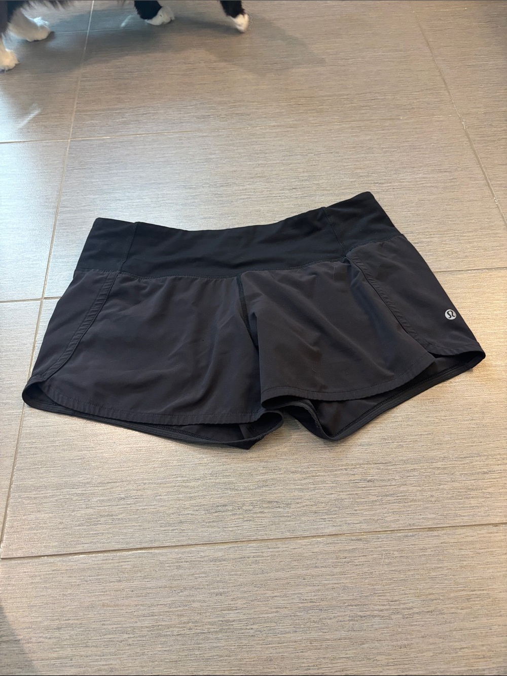 lululemon athletica Black Athletic Running Shorts